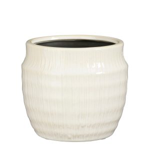 Martha pot round 13cm white