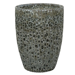 Melbournekeramikpottur, sívalur - svartur