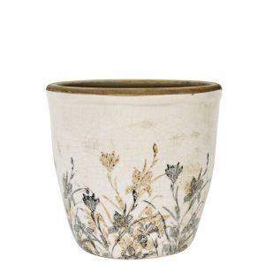 Elisa keramikpottur - blómamynstur