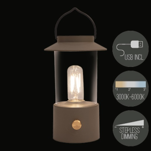 Lukt 24x9cm WW Taupe LED