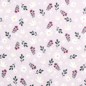 Petites Fleurs rose servíettur 25x25cm