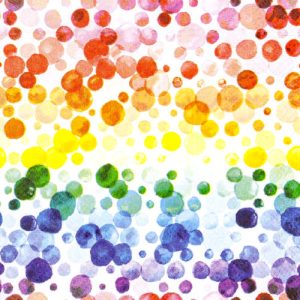 Colourful Dots servíettur 25x25cm