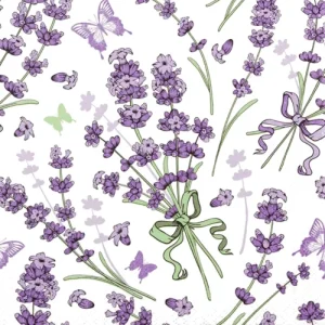Lovely Lavender servíettur 33x33cm