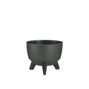 Skál á standi svört 15cm