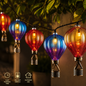 Loftbelgir solar 380cm 10LED