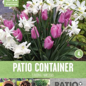 Túlípanar og páskaliljur 20 stk - hvít/bleik