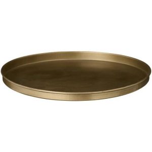 Kertastæði antík gyllt 22cm