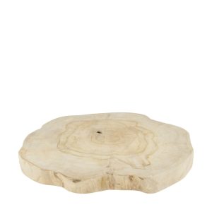Viðarbakki 30 cm - tekk