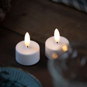 Sille teljós 2 stk, hleðslu - hvít