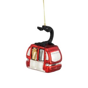 Skíðalyfta jólaskraut 10 cm