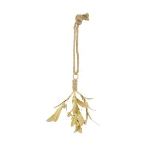 Mistletoe jólaskraut, 18 cm - gyllt