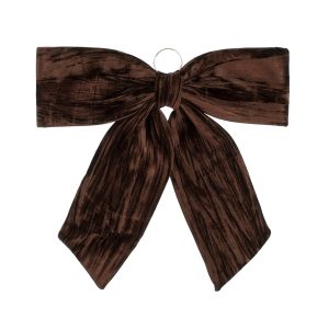 Slaufa, flauels 57 cm - brún