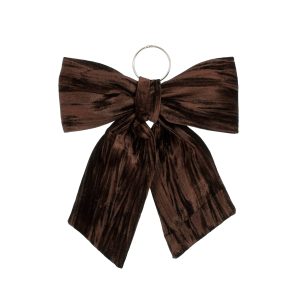 Slaufa, flauels 32 cm – brún