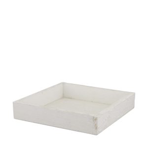 Trébakki 20 cm - hvítur