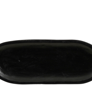 Oval bakki 39x15 cm - svartur