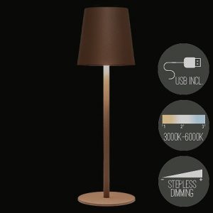 Lampi 27,5 cm USB - brons