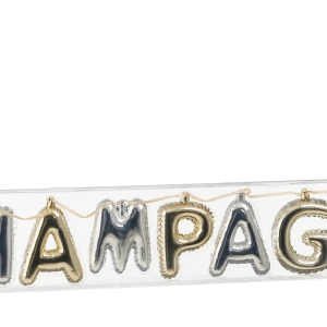 Champagne lengja - gyllt/silfur