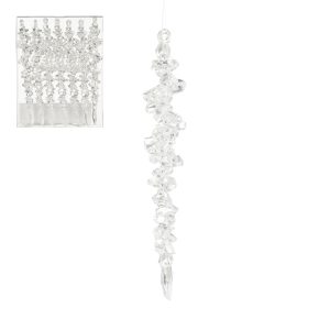 Icicle kristalslengja 7 stk - glær