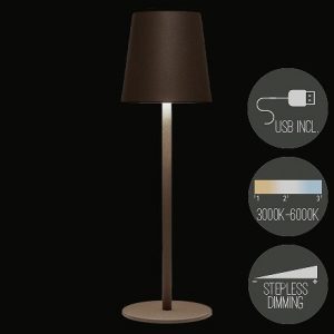 Lampi 27,5 cm  USB - grár