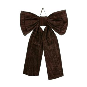 Slaufa, flauels 50 cm - brún