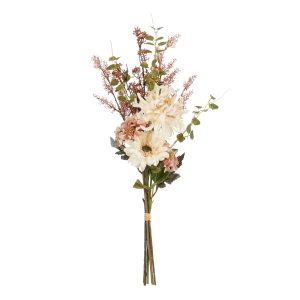 Gerviblómvöndur 65 cm - beige