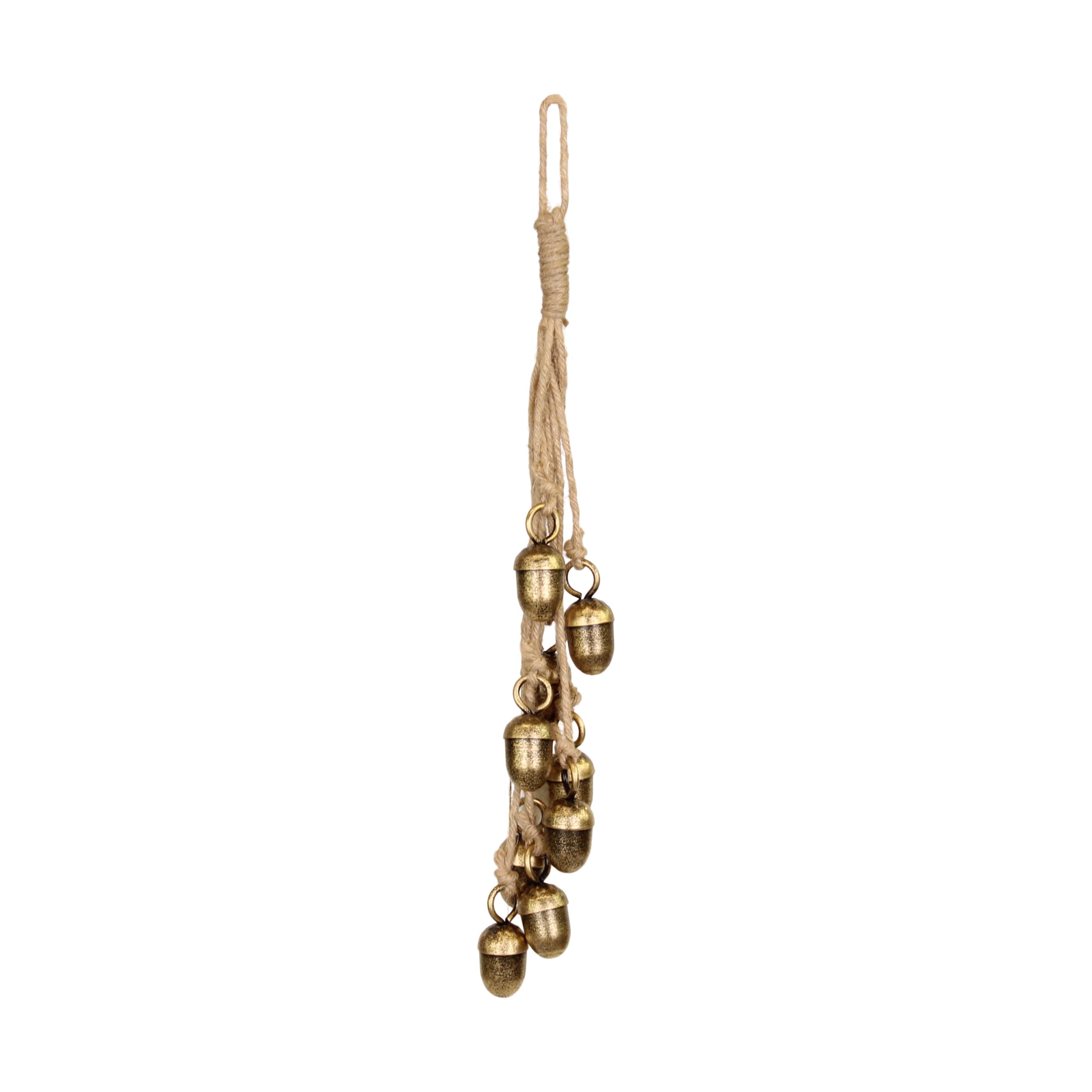 Bjöllur í bandi, 43 cm - gylltar