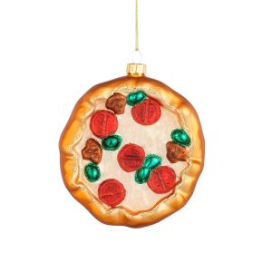 Pizza jólaskraut 10 cm