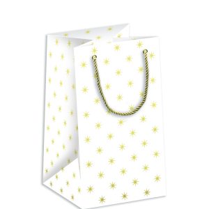 Gold Star poki - hvítur/gylltur